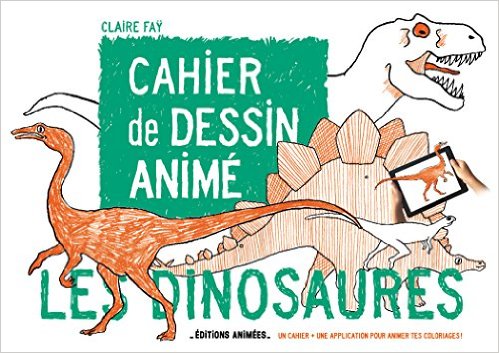 Cahier de dessin animé "Les dinosaures"