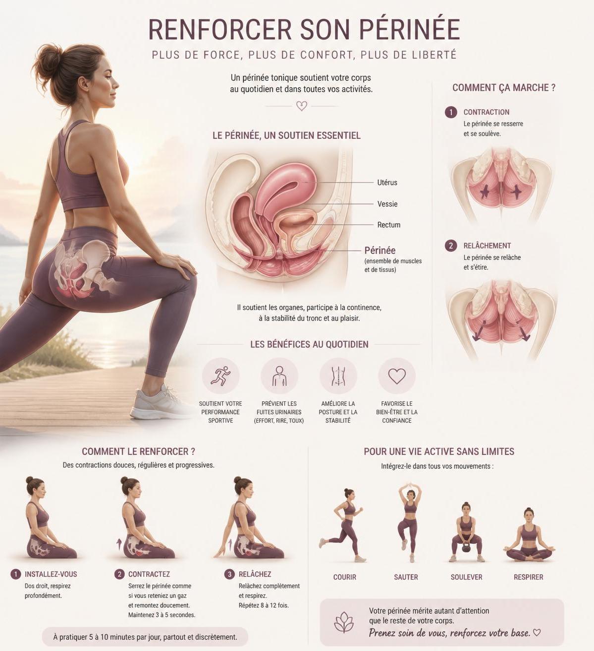 découvrez quels exercices du périnée privilégier pour prévenir efficacement les fuites urinaires et améliorer votre confort au quotidien.