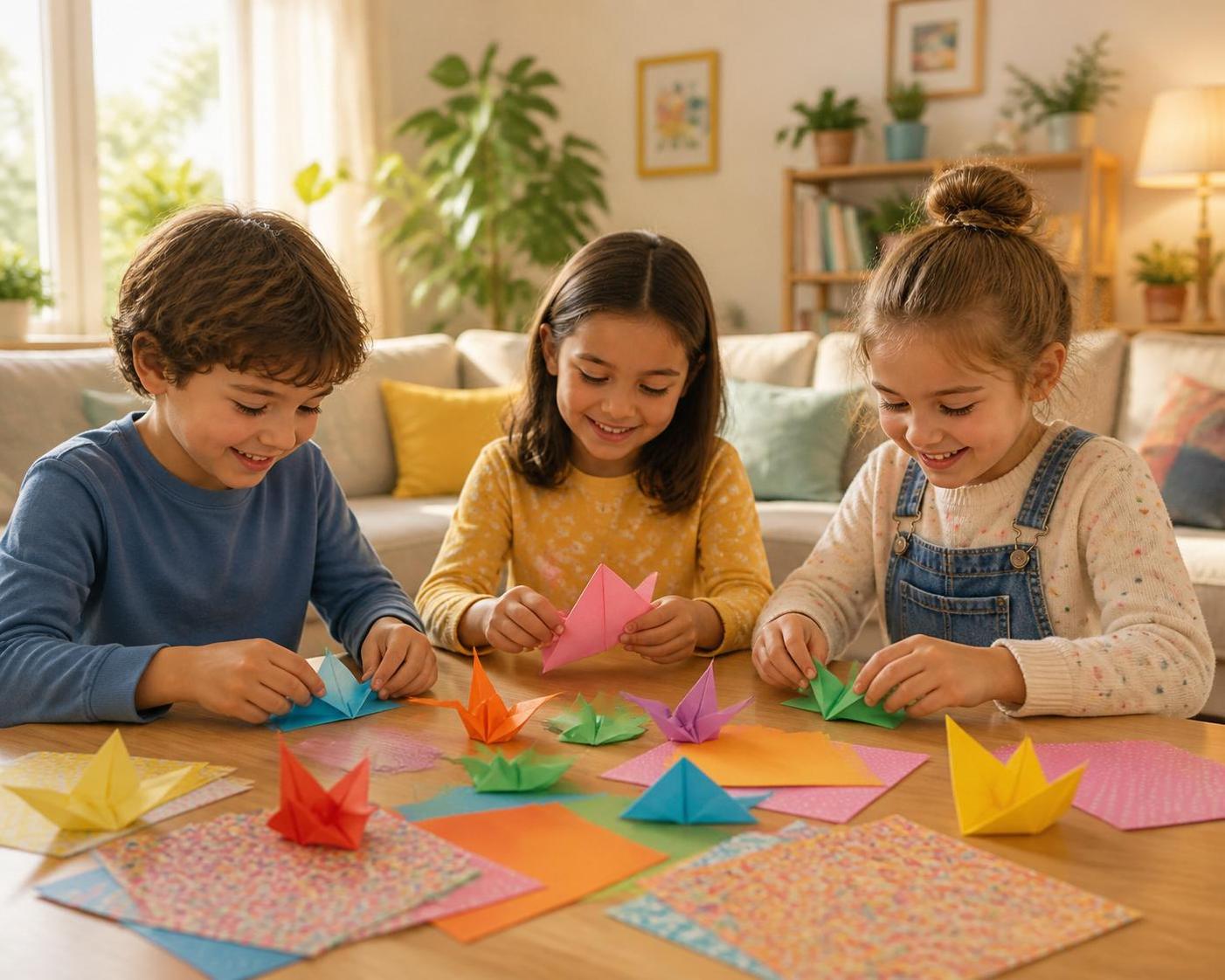 découvrez 7 modèles d'origami faciles pour enfants, parfaits pour stimuler leur créativité à la maison avec des pliages simples et amusants.
