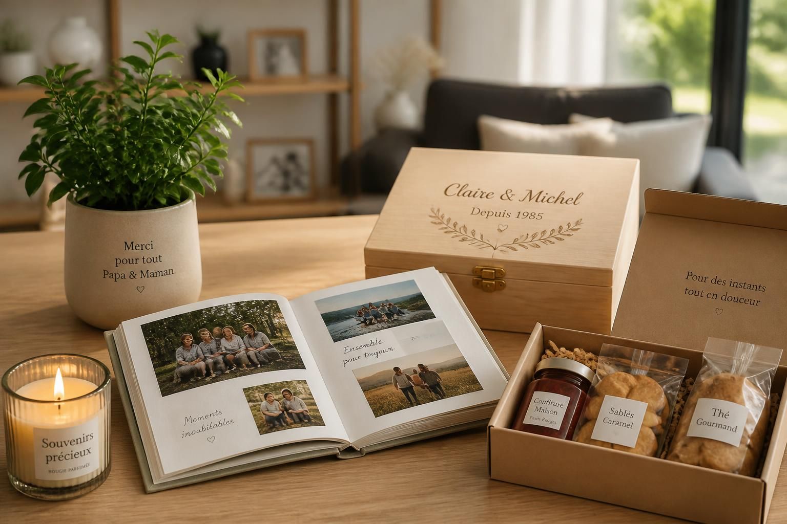 découvrez des idées cadeaux personnalisées et originales pour surprendre des parents qui ont déjà tout. trouvez le présent unique qui leur fera vraiment plaisir.
