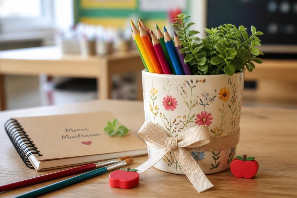 découvrez des idées cadeaux diy pour maîtresse, parfaits à réaliser soi-même ou à offrir en fin d'année scolaire pour remercier chaleureusement.