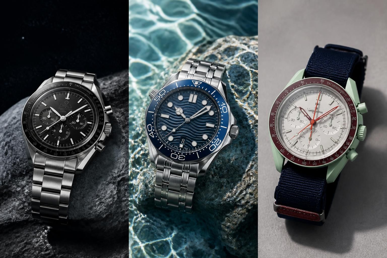 découvrez les montres omega incontournables : la légendaire speedmaster, la robuste seamaster et les collaborations exclusives avec swatch, alliant design et précision suisse.